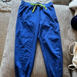 Figs Electric Blue Jogger Scrub Pants